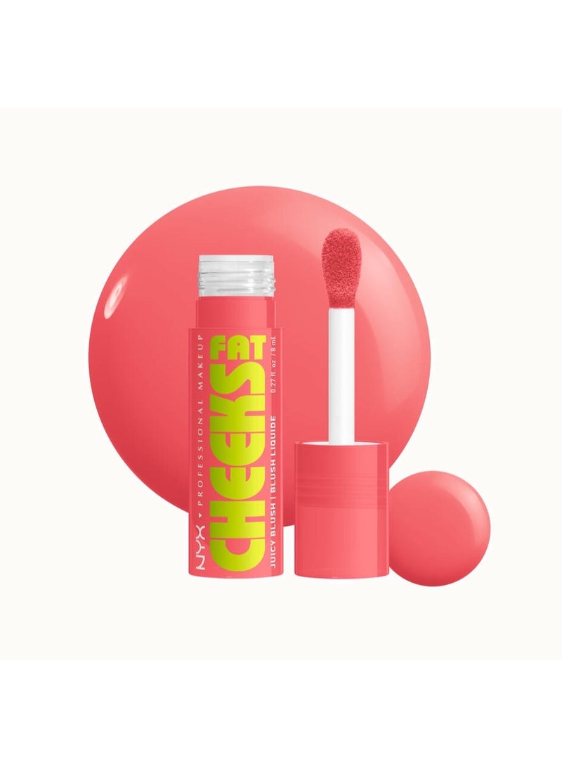 NYX PROFESSIONAL MAKEUP Fat Cheeks Juicy Liquid Blush,  02 - Fig Fizz - Image 1